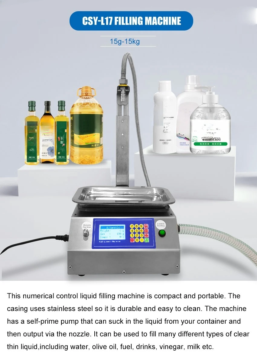 Liquid filling machine, laundry detergent, detergent, edible oil, weighing and quantitative automatic packaging machine