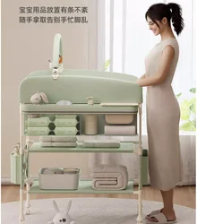 Newborn baby diaper table Care table Baby diaper change massage bath touch table Foldable mobile crib