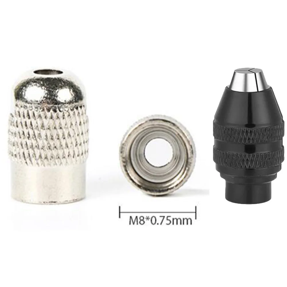 Kit de pinces de mandrin de perceuse en laiton, écrou de perceuse rotatif, mandrin de foret pour outils éloignés, pince de mandrin, outils électriques, 0.8-3.2mm, 10 pièces