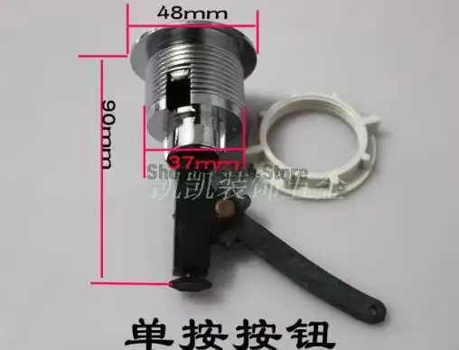 

Universal Flush Toilet Cistern Tank Single Push Button Flush 38mm Mounting Hole