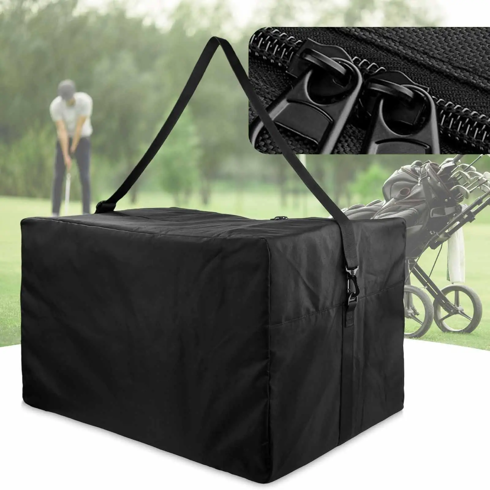 منظم عربة الجولف، غطاء غبار، حامل ملحقات ذو سعة كبيرة