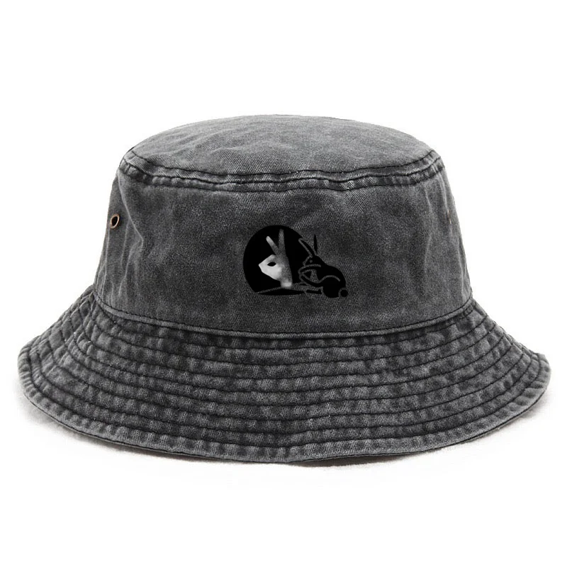 Aanpassen Shadow Cotton Washed Bucket Hat Vintage Vissershoed voor Mannen Vrouwen Zonbescherming Outdoor Nostalgische Cap Dagelijkse slijtage Hoeden