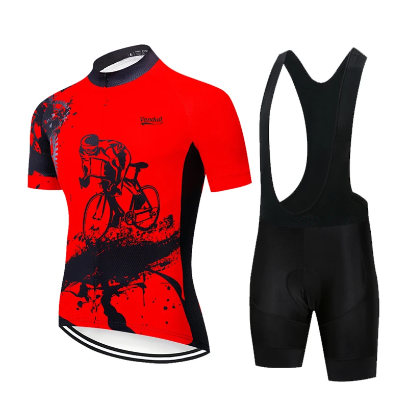 2023 Cycling Jersey Set VENDULL Summer Mountain Bike Clothing Pro Bicycle Cycling Jersey Sportswear Suit Maillot Ropa Ciclismo