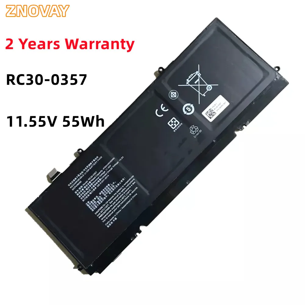 

ZNOVAY New 11.55V 55Wh 4762mAh RC30-0357 Laptop Battery For Razer Book 13 FHD 13 UHD Touch 2020 models RZ09-0357