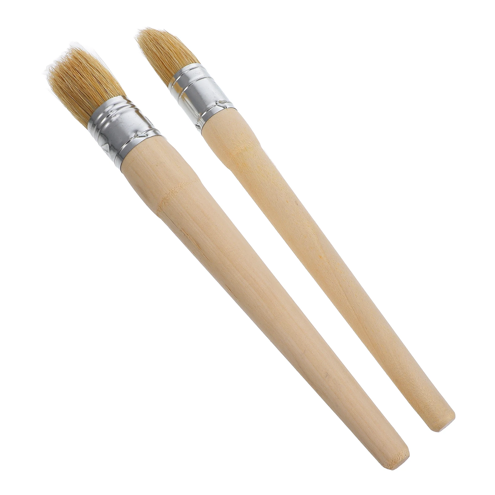 

2pcs Paint Furniture Waxing Wood Restoration Wax Painting Brush Durable Professional Wax Brush Craft Work Tool
