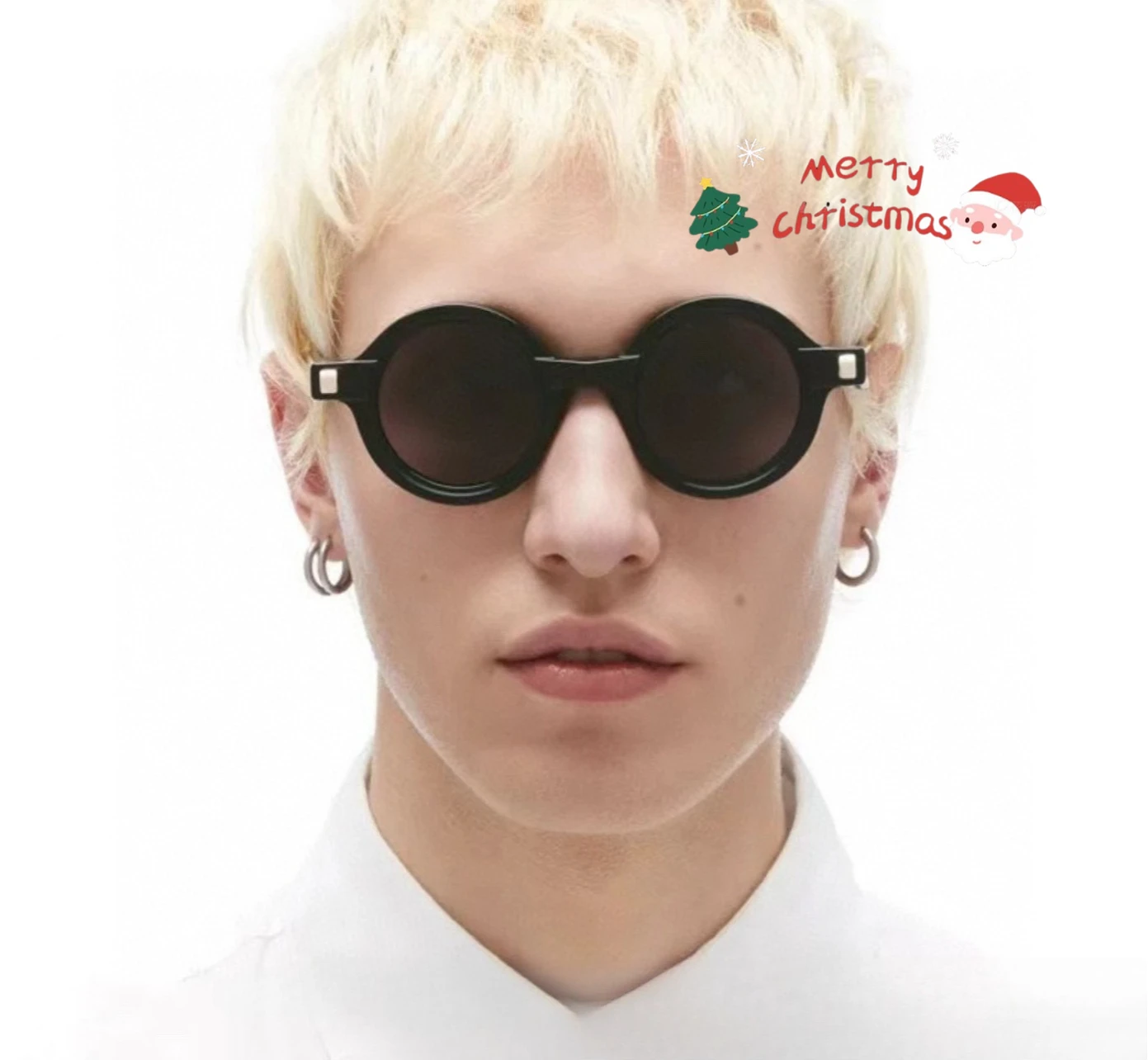 

Оригинальный дизайнер KUB Q7 Европейские ретро нишевые солнцезащитные очки в круглой оправе Современная вогнутая форма Универсальные модные крутые солнцезащитные очки