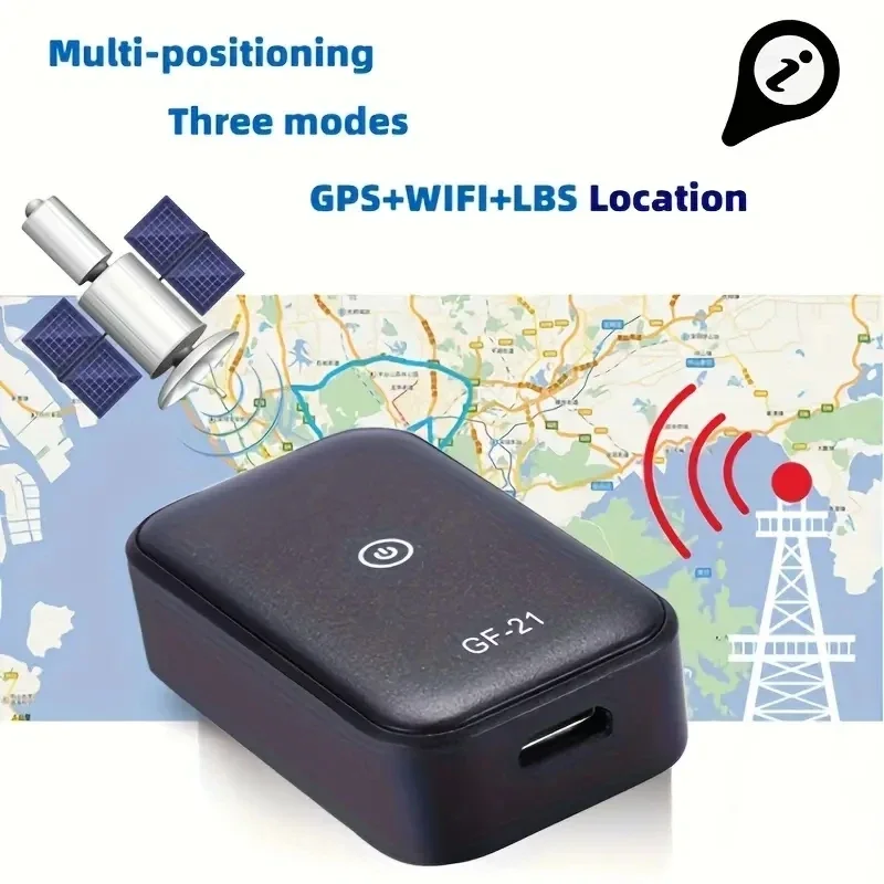 

GF21 Mini GPS Tracker Precise Positioning Mini CarTracker Universal Car Bike GPS Tracker for The Elderly Children