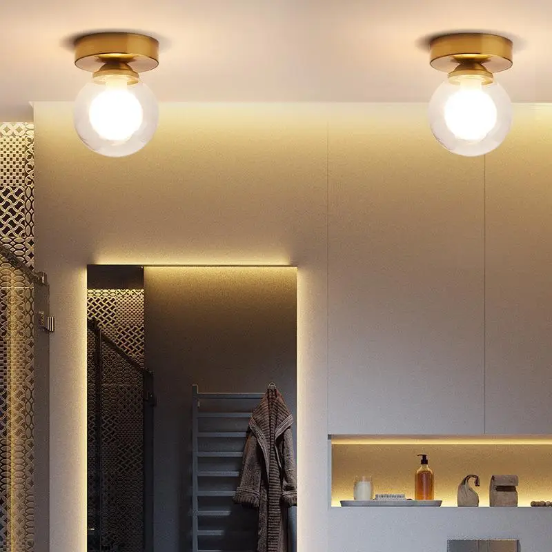 Imagem -03 - Moderno Simples Vidro Varanda Luz Led Luz de Teto Stair Corredor Luz Vidro Varanda Luzes Sala de Estar Lâmpadas