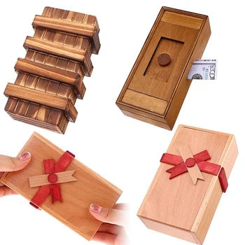 Magic Baffling scatola di Puzzle segreta in legno gioco rompicapo 3D regali molto difficili per bambini adulti Juegos De Inteligencia
