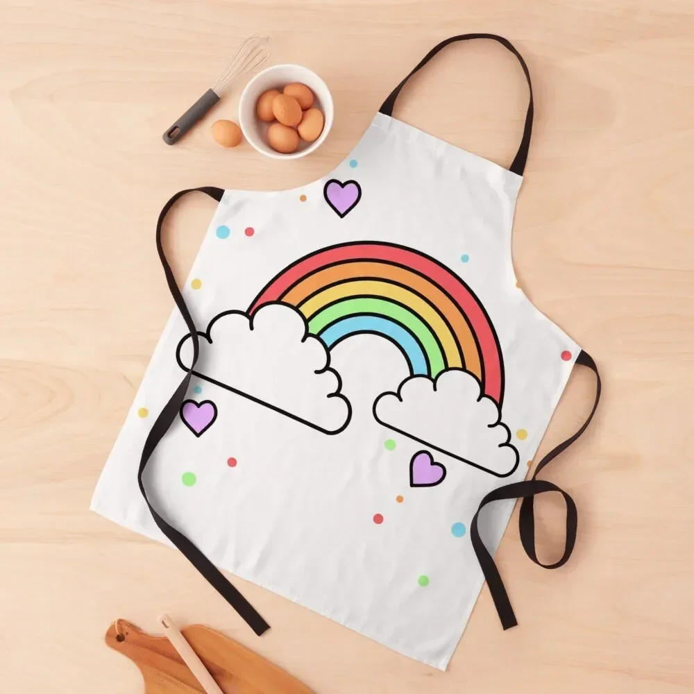 

Pride Rainbow Apron christmas For Kitchen Women Waterproof kitchen utensil Apron