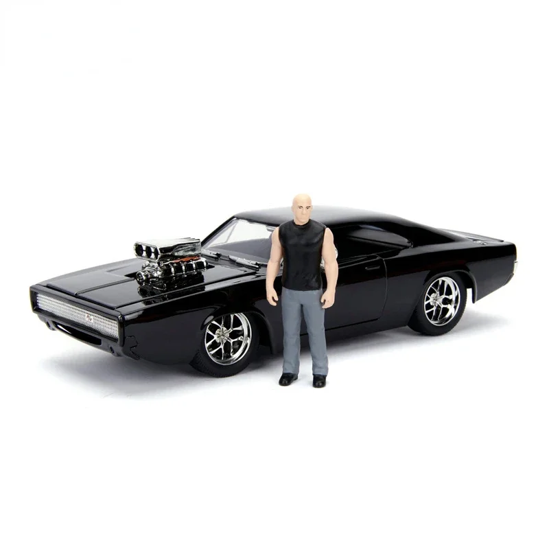 Jada 1:24 Fast and Furious 1970 Dodge Charger R/T 1995 Toyota 1995 Mazda RX-7 Diecast Metal Alloy Model Car and accessories doll