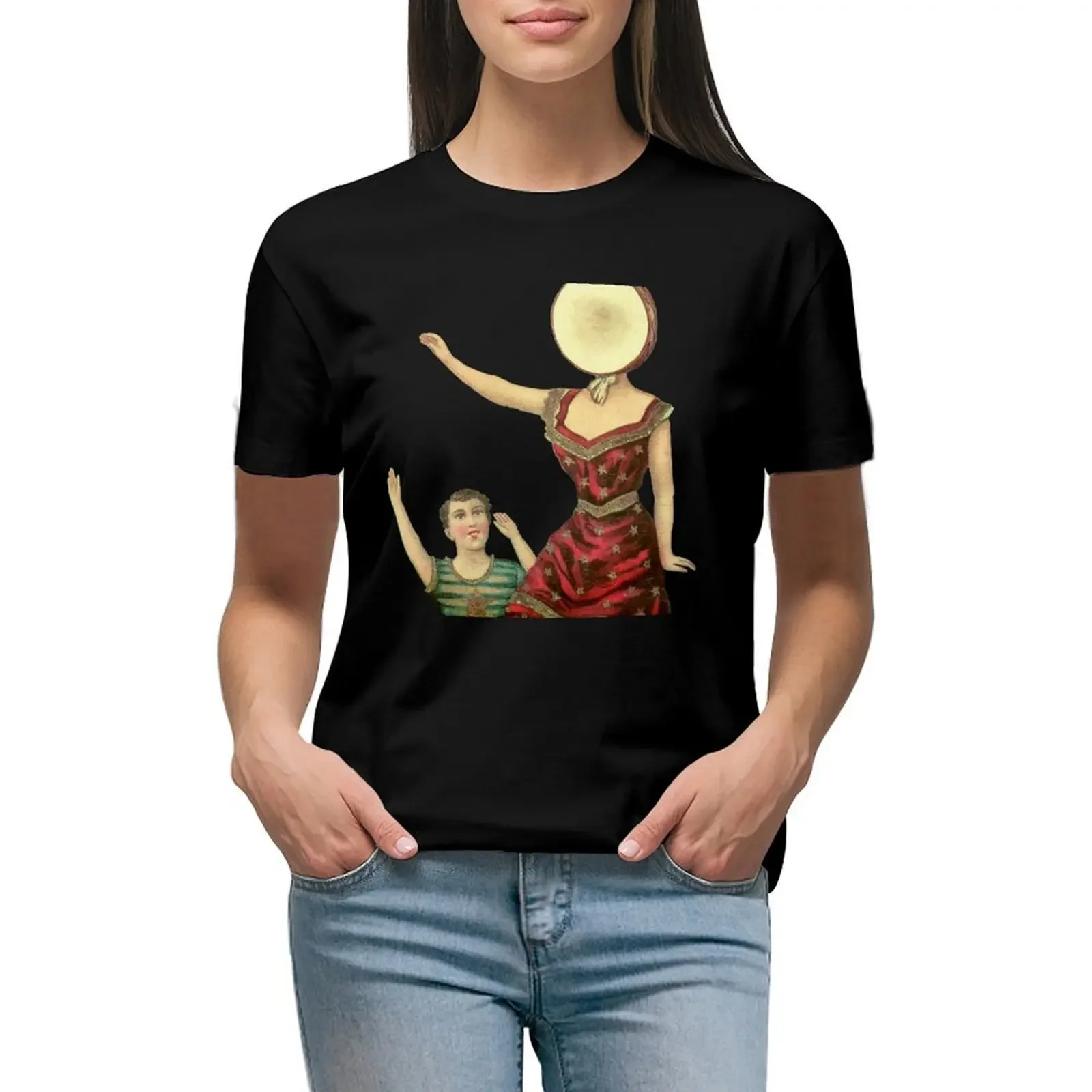 Neutral milk hotel T-Shirt summer top vintage clothes heavyweights customizeds womans clothing