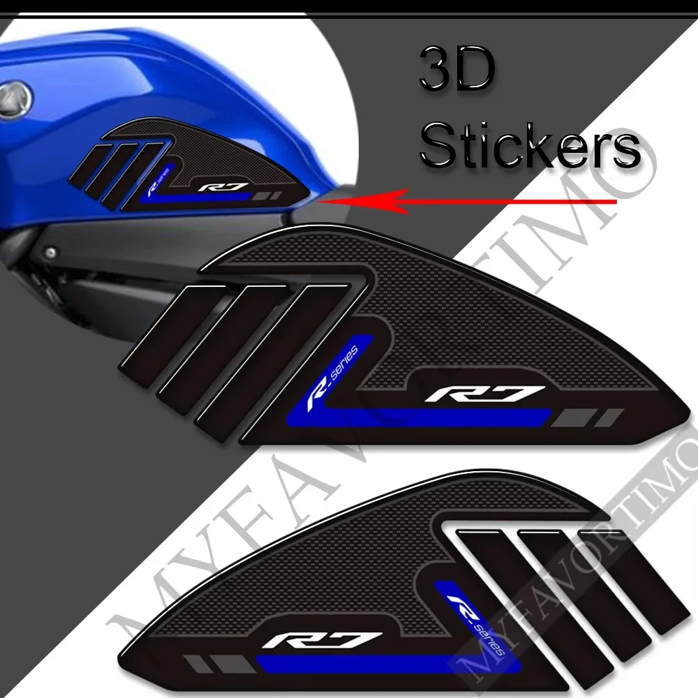For YAMAHA YZF-R7  Motorcycle Fuel Tank Pad Sticker Moto Epoxy resin Decals Accessories YZFR7 HP 2022