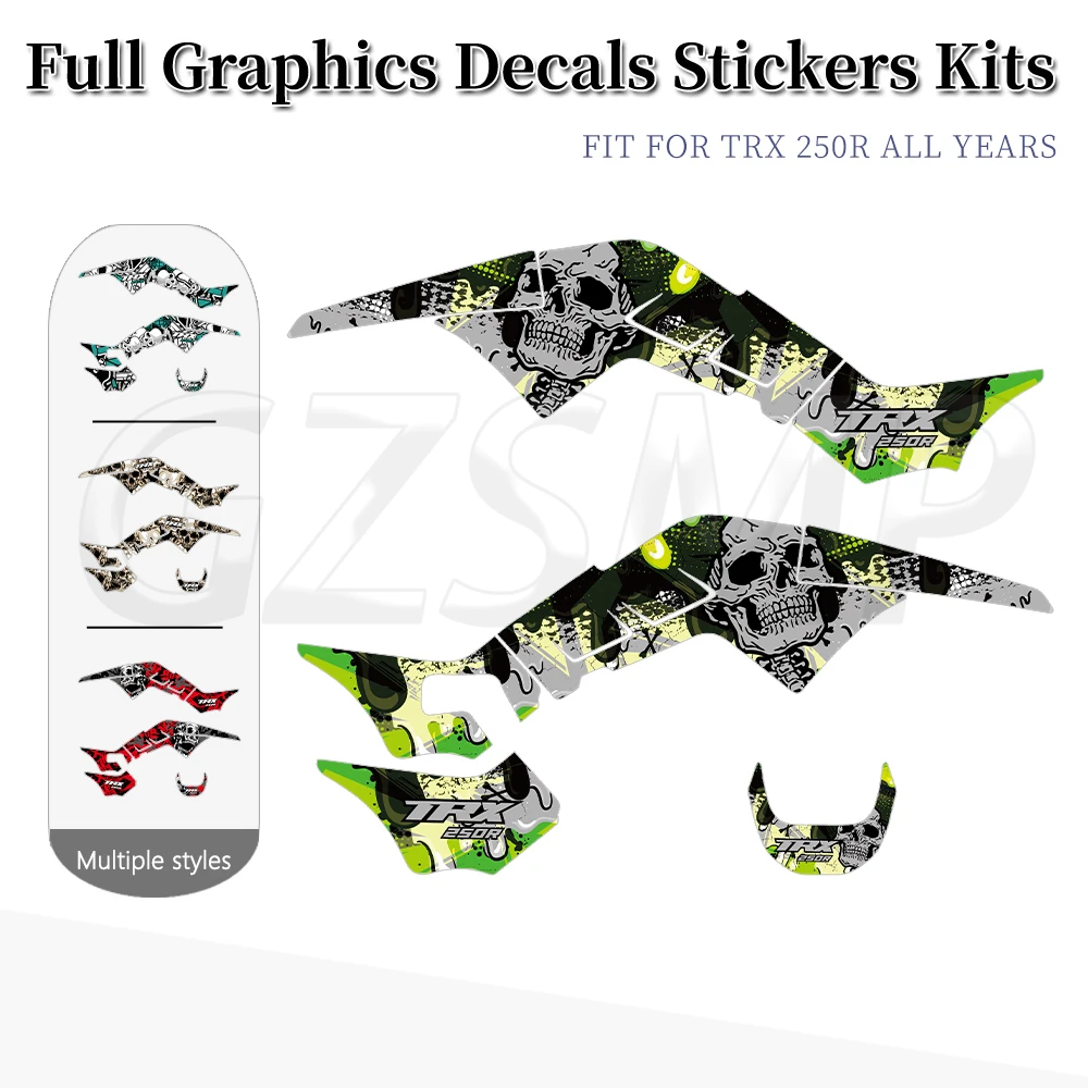 

ATV Deco Graphic Decals Sticker Kit fit For Honda Four Trax 250 TRX250R 1986 1987 1988 1989 TRX 250R
