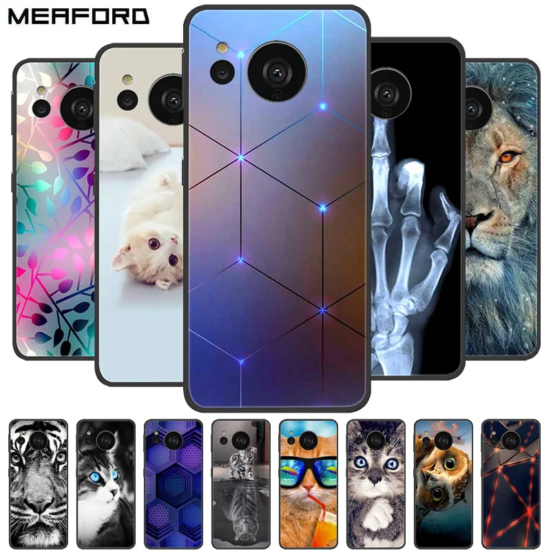 For Sharp Aquos Sense 7 Case Sense7 Soft silicone Shockproof Back Cover For Sharp Aquos Sense 7 Plus TPU Cases Fundas Painted