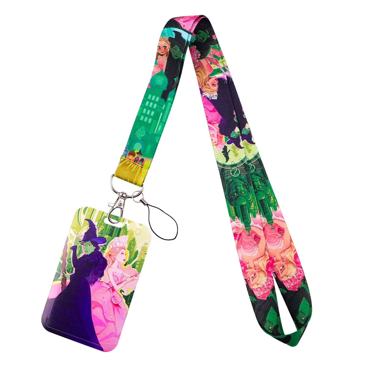 

Witch Movie Princess Retro Style Credential Holder Flowers Lanyards for Key Neck Strap For Card Badge Gym Keychain Keyring Gifts