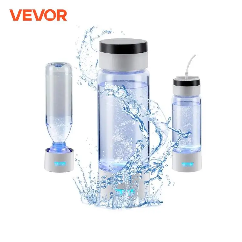 vevor-bouteille-d’eau-enrichie-en-hydrogene-380-ml-generateur-d’eau-hydrogenee-portable-technologie-spe-ioniseur-d'eau-avec-tube-d'inhalation-nasale-et-autonettoyant-tasse-de-sante-en-verre