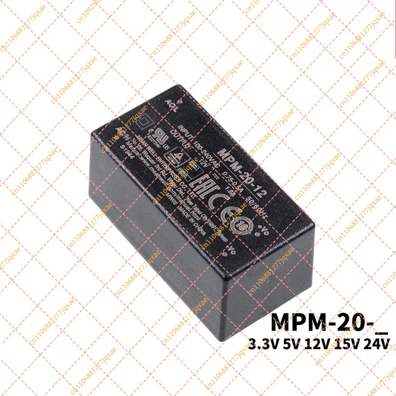 Original MEAN WELL MPM-20 20W Sealed Medical Power Adapter 3.3/5/12/15/24V Industrial Medical Grade Power Unit