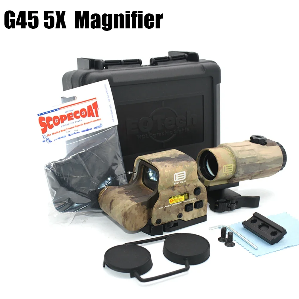 

Airsoft G45 5X Magnifier 558 Red Dot Combo Scope Optics Holographic Red Green Dot Sight Scope