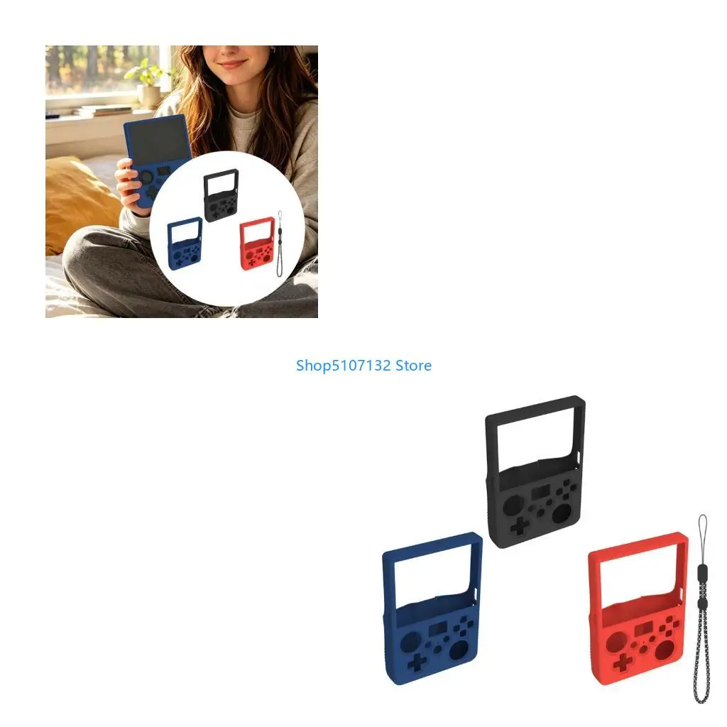 87HD Gamepad Skin Sleeve Protector Cover for R36MAX Ⅱ R36MAX2 Gamepad Dustproof Housing Game Console Case Silicone Shell with