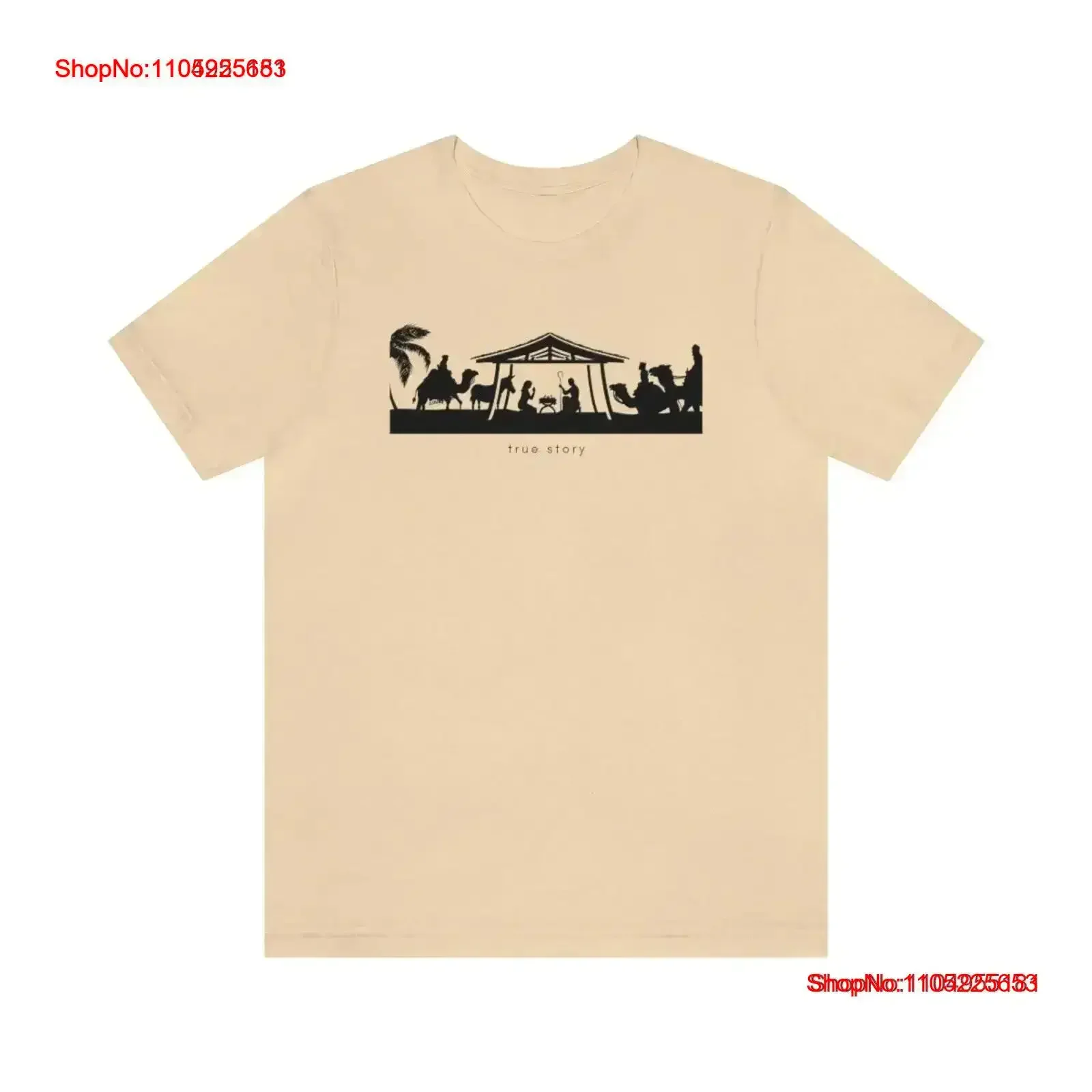 

True Story Jersey T Shirt Nativity Manger Scene Christmas Christian Jesus Birth vintage Washed designer clothes Soft vintage