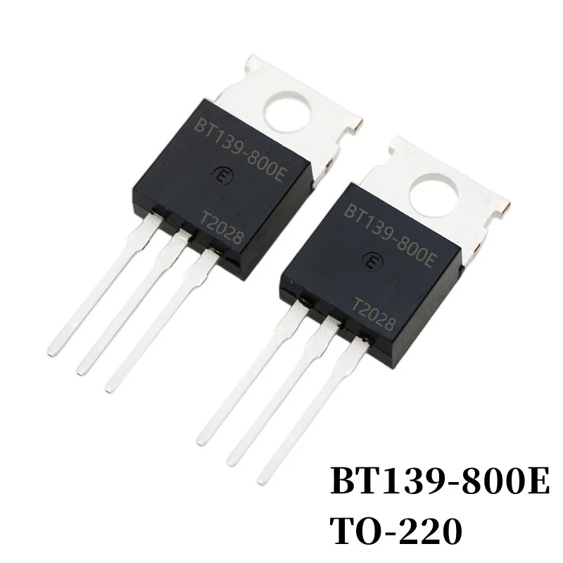 10~1000Pcs BT139-600E BT139-800E DIP Triac TO-220 DIP Thyristor 16A 600V/800V Large Chip