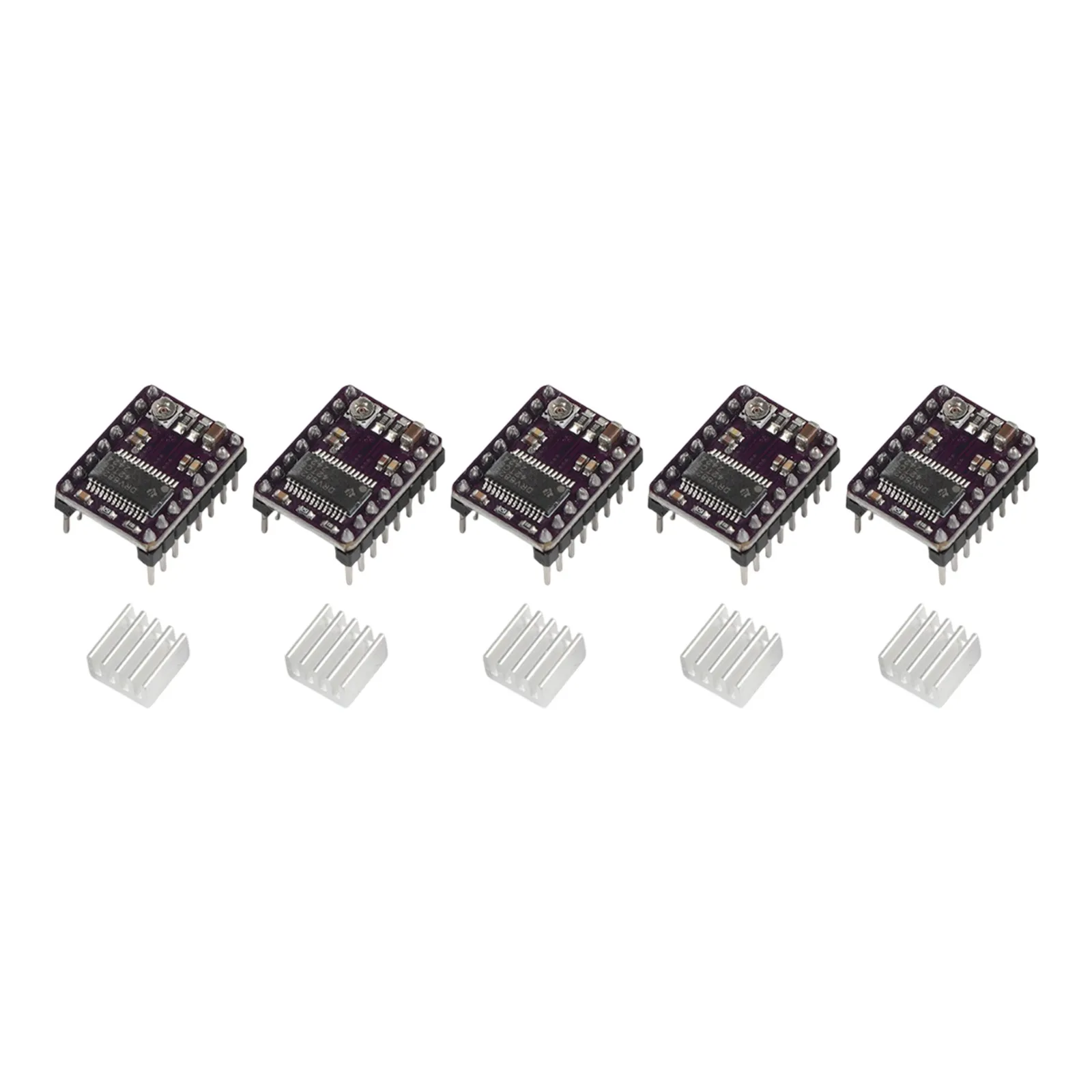 5PCS DRV8825 Stepper Motor Driver Board With Heat Sink For RAMPS For Prusa For 3D Printer Control Replacement 5PCS