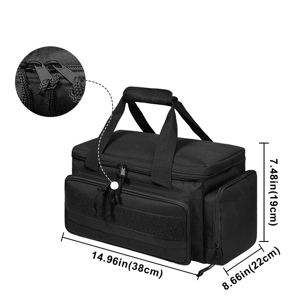 

22x38x19cm Electrician Tool Bag Padded Tool Bag Large Zipper Pocket Modern Tactical Styling For DIY Enthusiasts