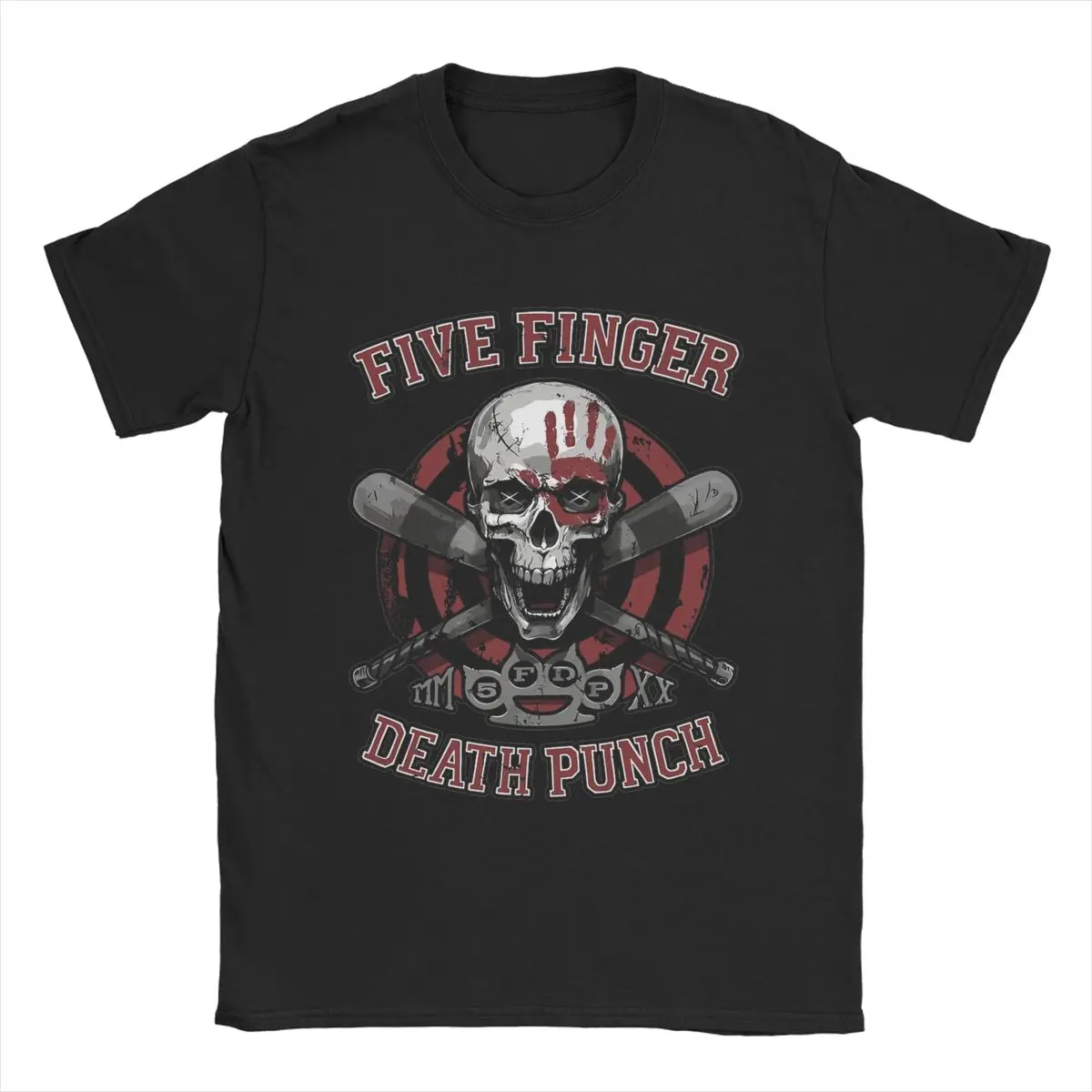 Five Finger Death Punch 5FDP T Shirt Men Pure Cotton Novelty T-Shirts O Neck Tee Shirt Short Sleeve Tops Gift Idea