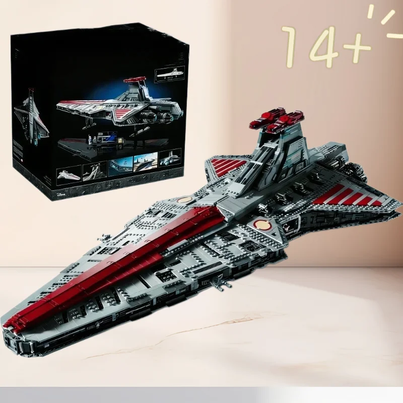 

In Stock 75367 Venator Class Republic Attack Cruiser 5374PCS DIY Construction Bricks Model Home Decoration Collection Ornament