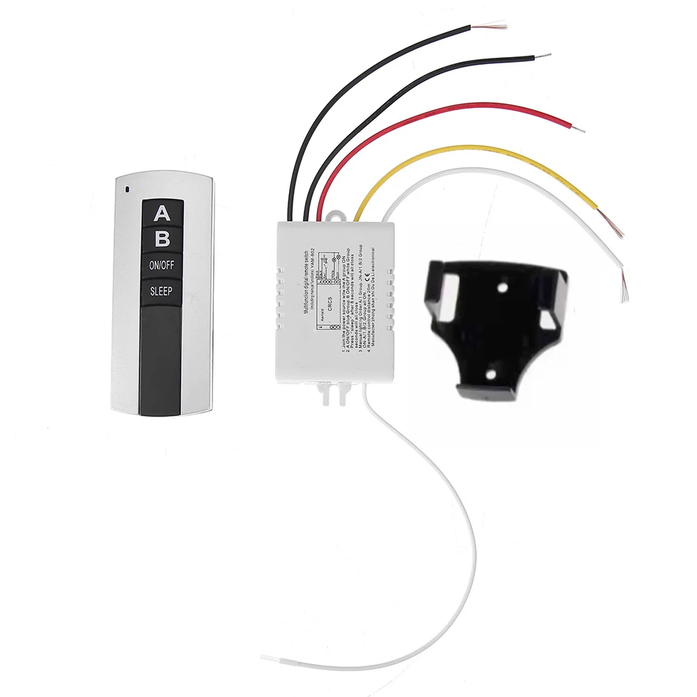 1/2/3 Channel ON/OFF 220V Wireless Remote Control Switch Receiver Transmitter for Fluorescent Lamp Energy-saving Lamp