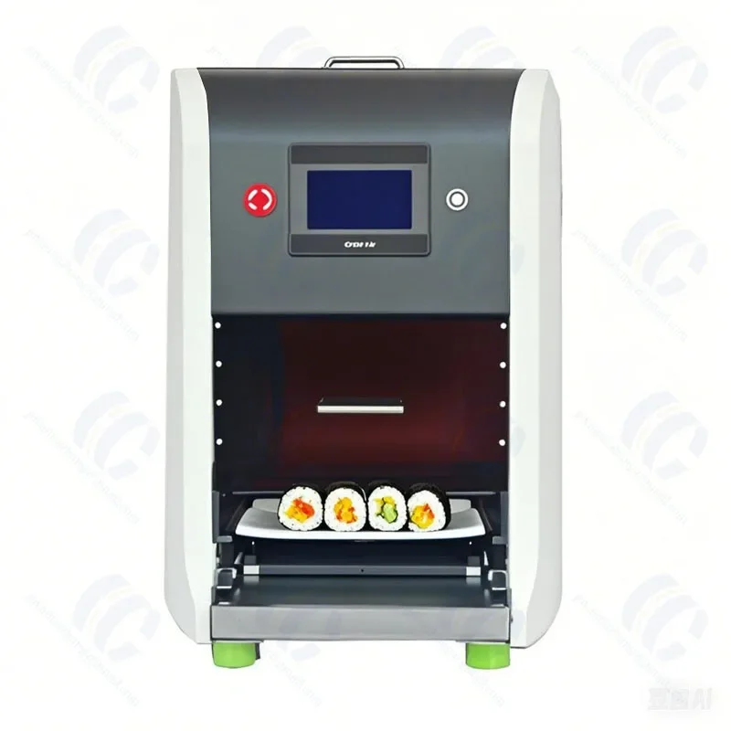 MR850 Nueva condición Máquina de láminas de arroz para sushi Máquina de sushi Kimbap y Nigiri con cinta transportadora