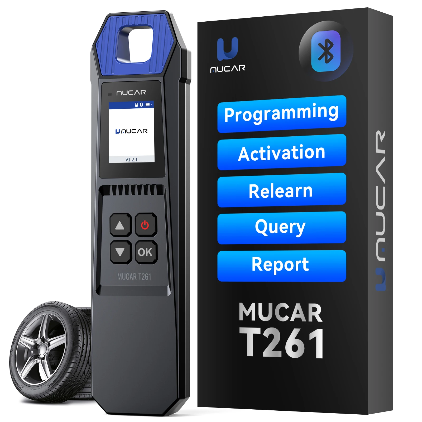 

MUCAR T261 TPMS Car Tire Pressure Diagnostic Tool Automotive TPMS Sensor Activator Programming Learning