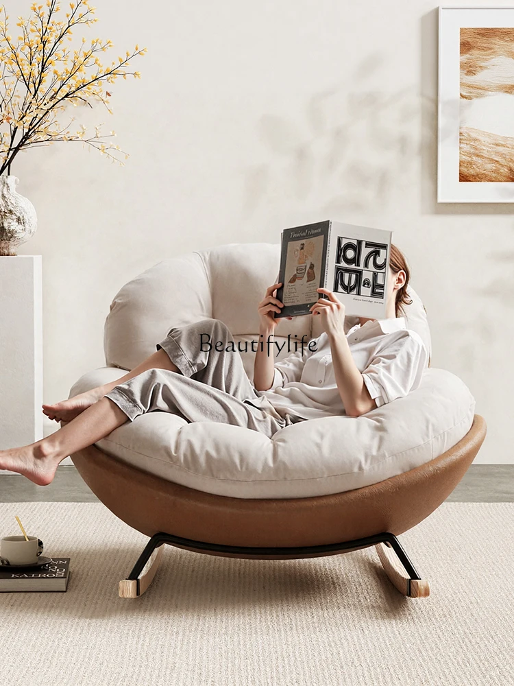 

Rocking Chair Recliner Adult Can Sleep Home Balcony casual Lazy Sofa