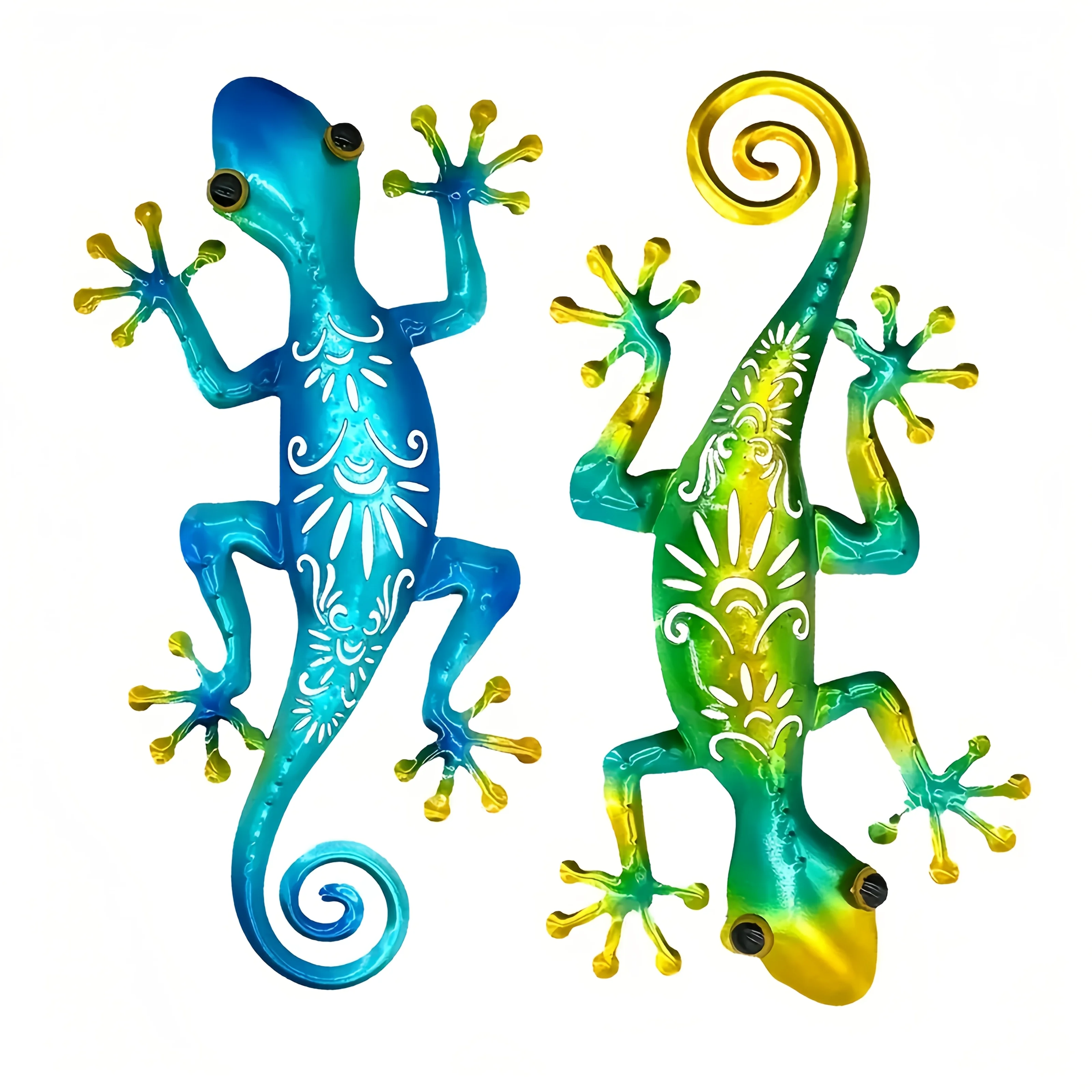 Blue Green Gecko Lizard Decal, Waterproof Vinyl Sticker for Car Truck SUV Motorcycle Laptop
