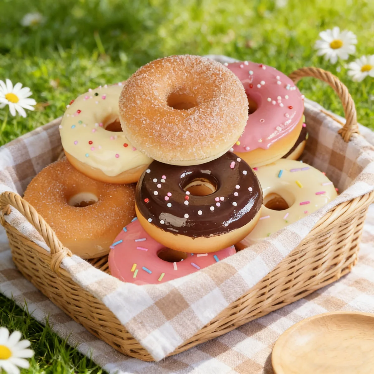 Picture 3: 8.5cm Realistic Fake Donut Decor - Artificial Sweet Display Model for Bakery Window, Photography Props, Kids Toy & Home Ornament