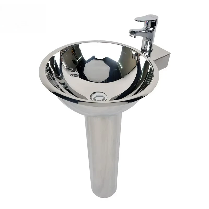 

Commercial Grade Freestanding Steel Base Sink Heavy Duty Anti-rust Easy Cleaning Hotel Hospital Villa