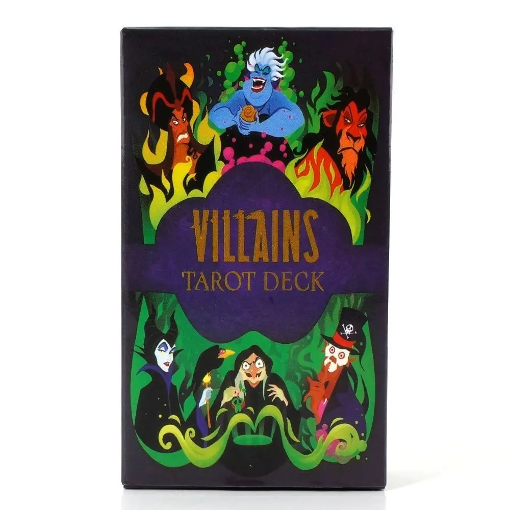 Villians Tarot Cards Deck Oracle Card Mysterious Divination Comics Tarot Card Girl Card Game Board Game English Playing Cards