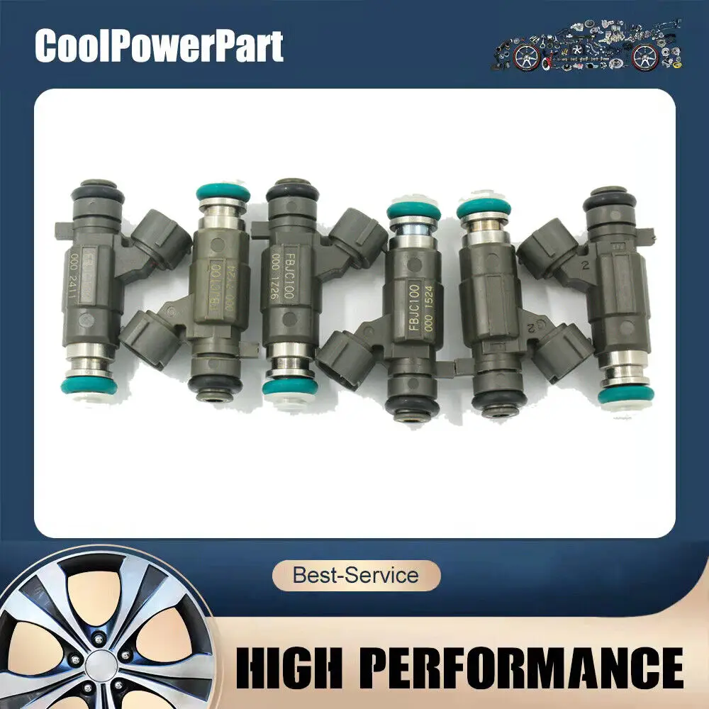 Set of 6 Fuel Injectors For 2003-2006 Holden Rodeo RA JECS FBJC100 6VE1 3.5L V6