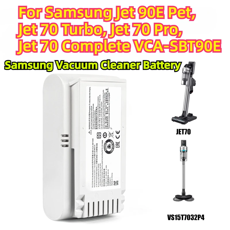 

For Samsung Jet 90E Pet,70 Turbo,70 Pro,70 Complete VCA-SBT90E Samsung Vacuum Cleaner Battery