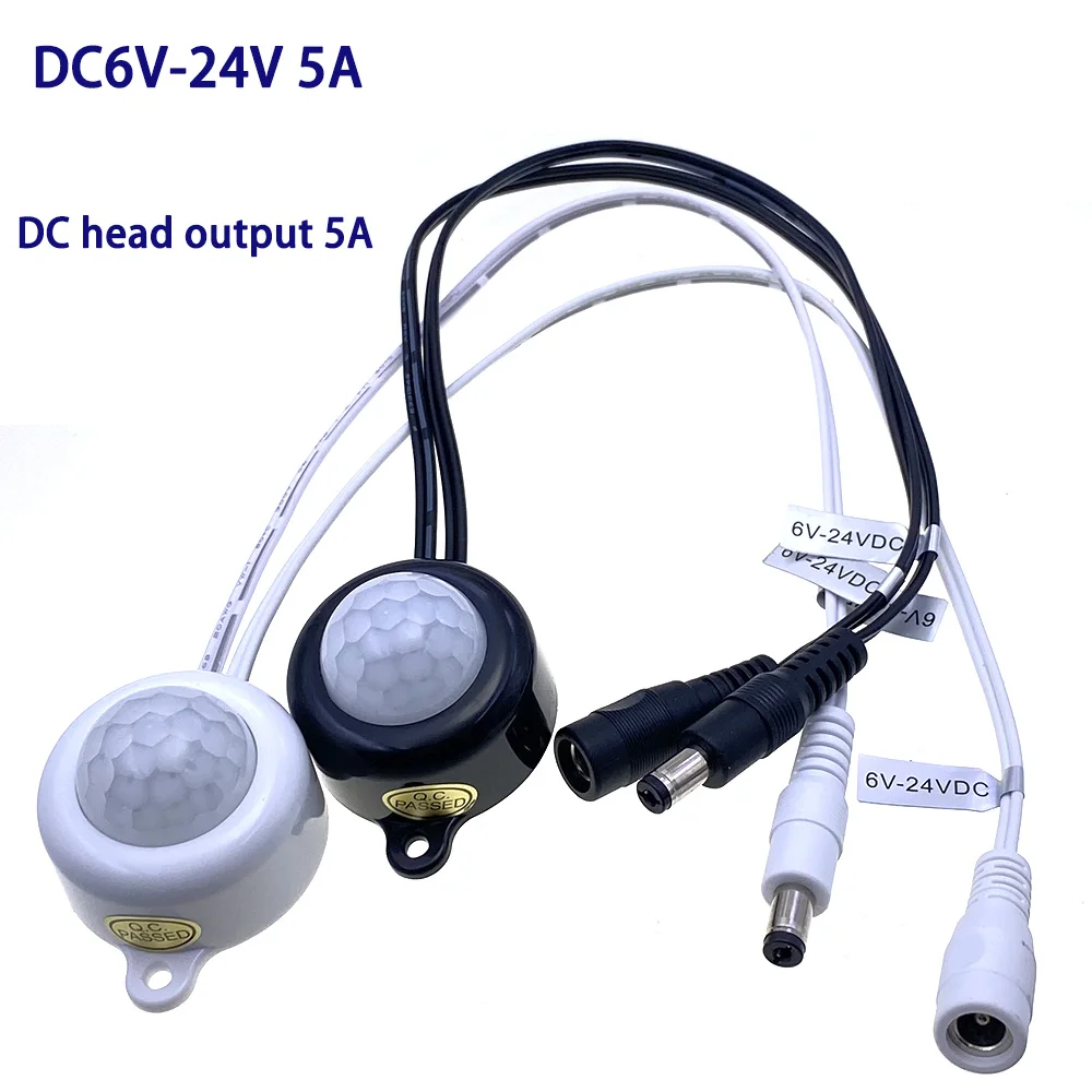 USB Body Infrared PIR Motion Sensor Switch DC5V12V24V Human Motion Sensor Detector DC Switch For LED Light