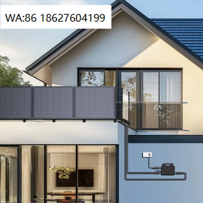 

600W Flexible Off-Grid Balcony Solar System, Mono Panel Built-in MPPT, WiFi Intelligent Monitoring