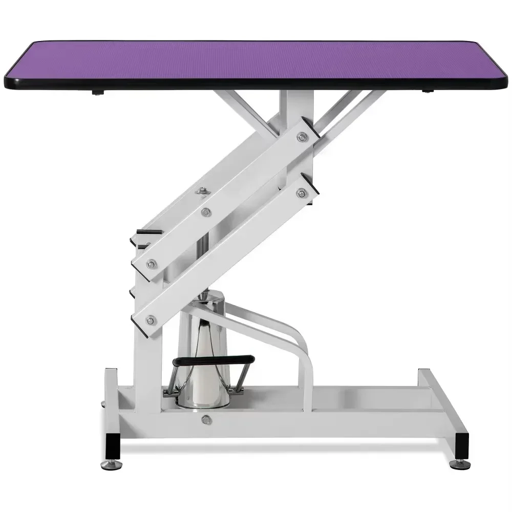 42.5-inch Hydraulic Pet Grooming Table, Pet Care Tables, Combing Desk, Pet Tables, Adjustable Combing Arm and Lasso