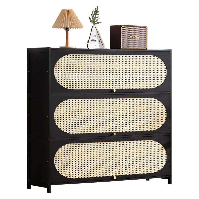 Household shoe cabinet outside the door corridor shoe rack storage cabinet with door large capacity shoe rack