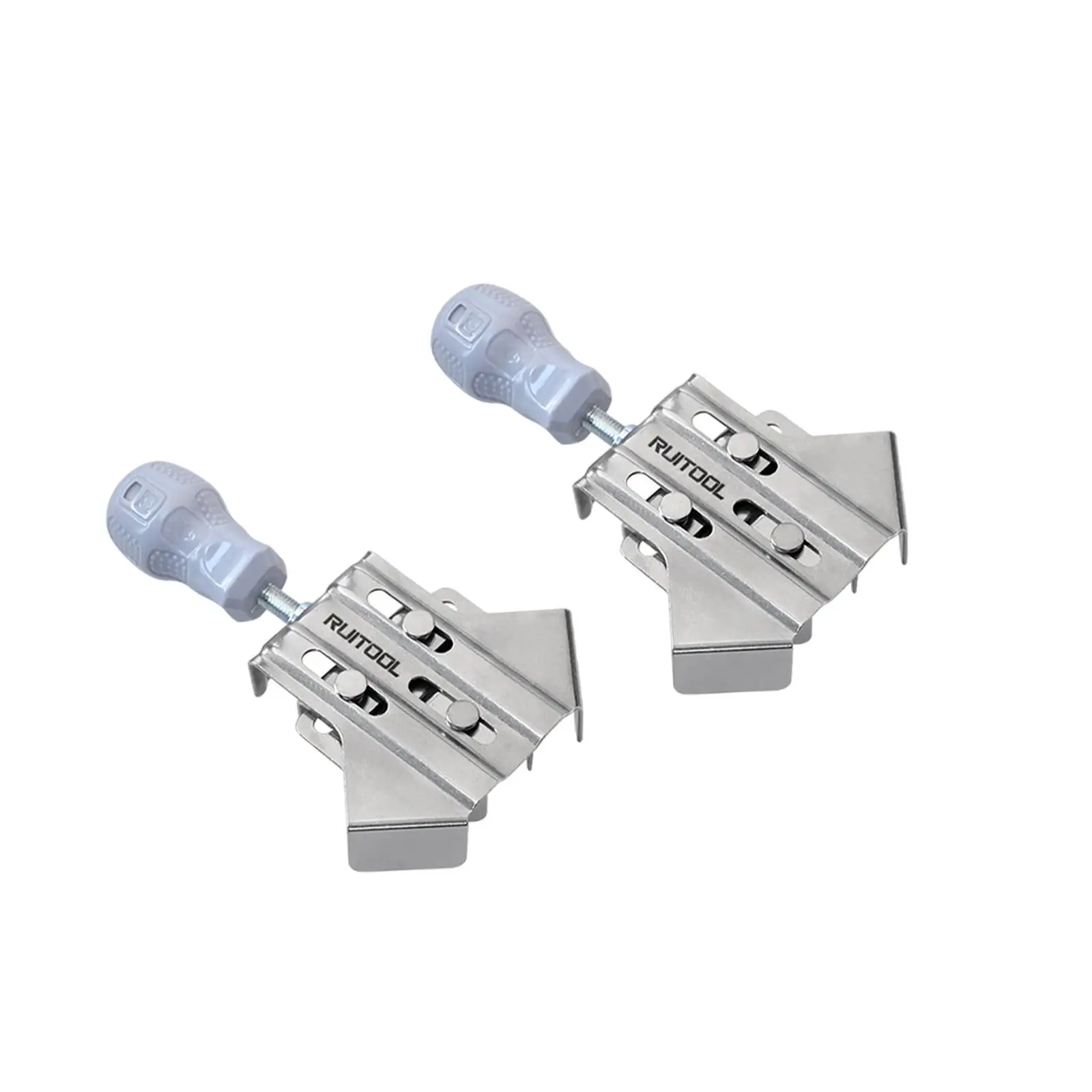 2 Pieces 90 Degree Angle Clamp Woodworking Tool Stainless Steel Multipurpose Corner Clamp for Cabinet Making Wear Resistant