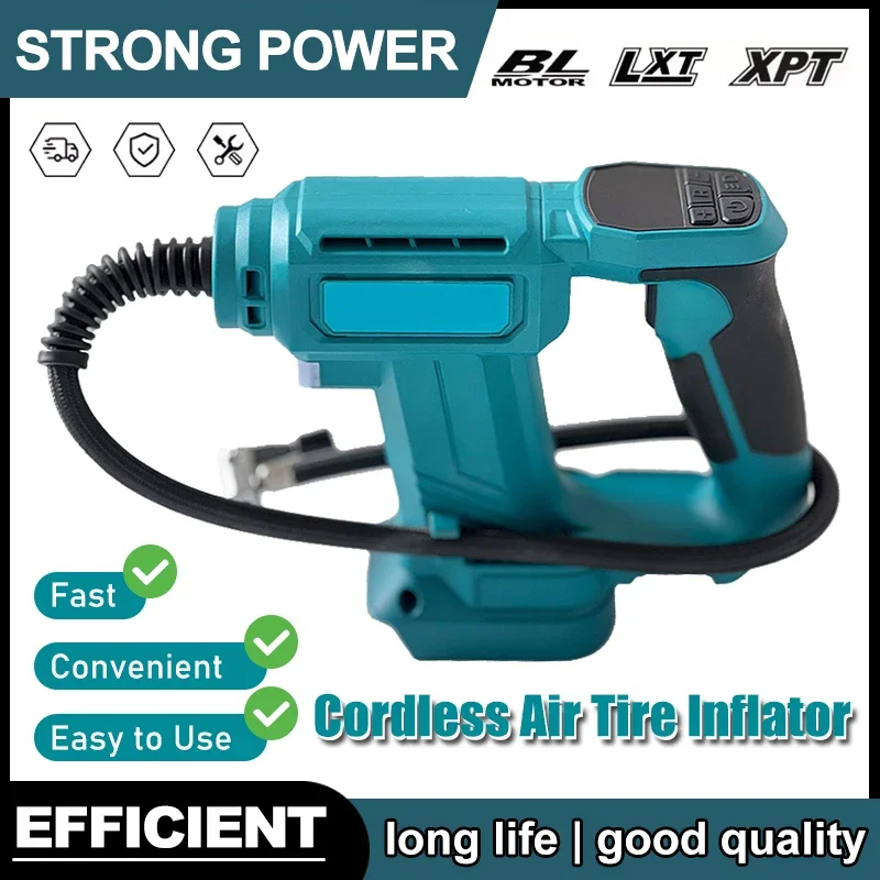 

Fit Makita Cordless Air Pump Portable Car Tire Inflator Air Compressor With Digital Display Inflatable Pump For 18V Bettery