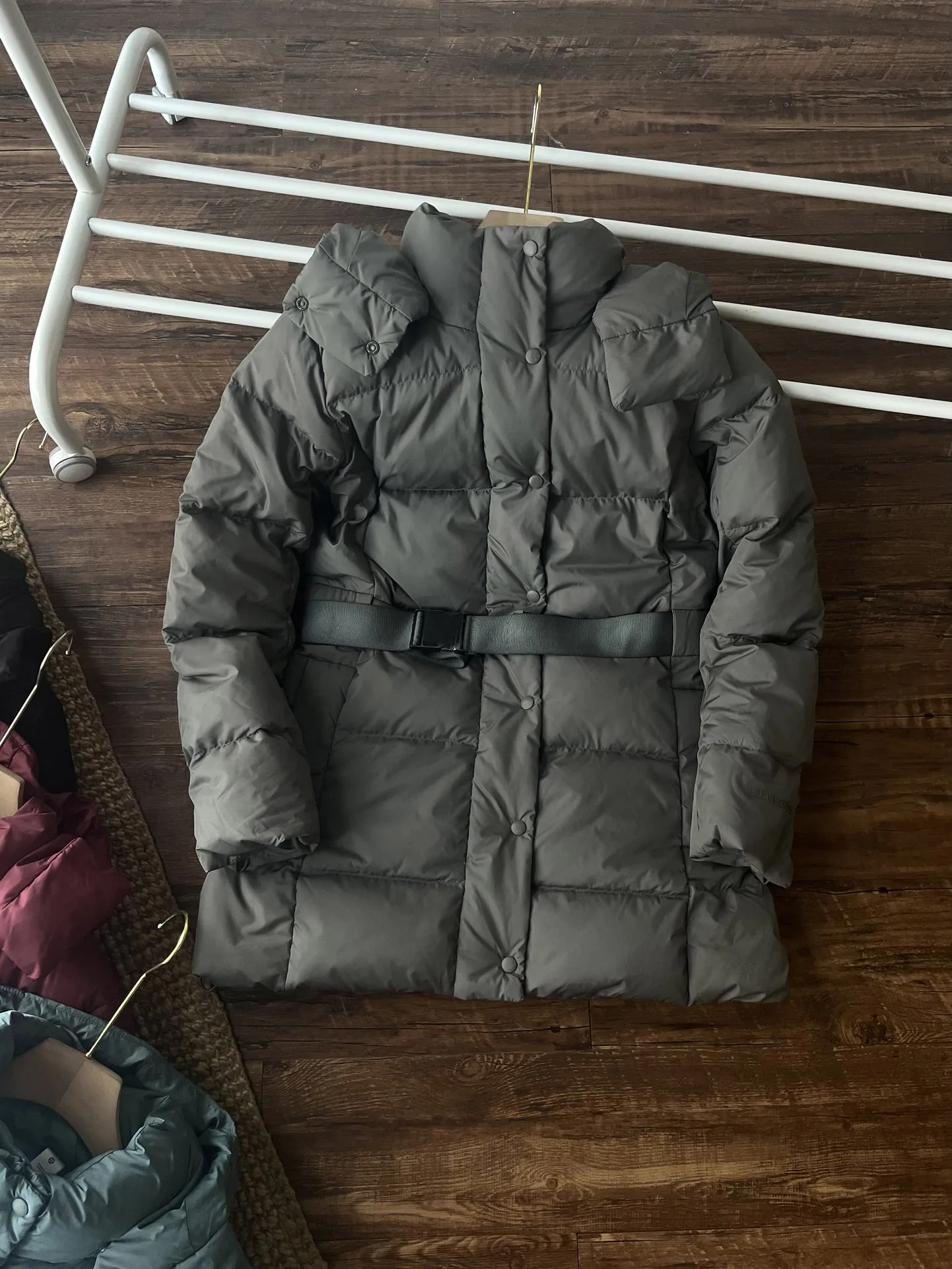 2025 Women's Clothing Adjustable belt thickened warm down jacket Autumn Winter New 1103