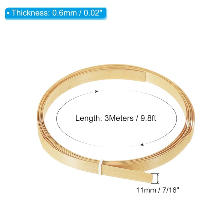 Paski bambusowe do tkania 7/16 cali 10 stóp, 5 paczek cienkiej płaskiej wiklinowej trzcina rattanowa trzcinowej do robienia kosza DIY, beżowe, trwałe