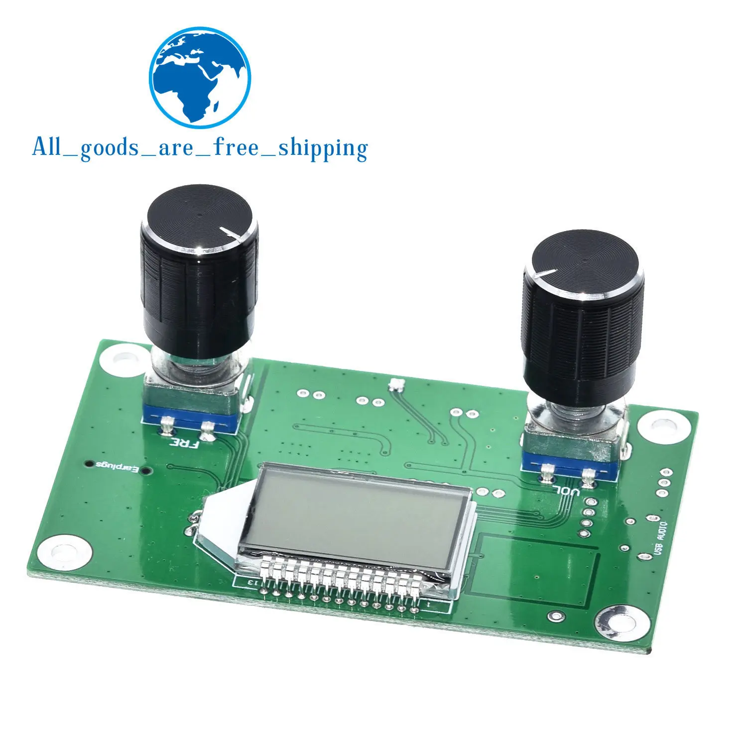 Imagem -02 - Tzt-fm Módulo Receptor de Rádio Modulação de Frequência Recepção Estéreo Pcb Circuit Board Silenciando Display Lcd 35v