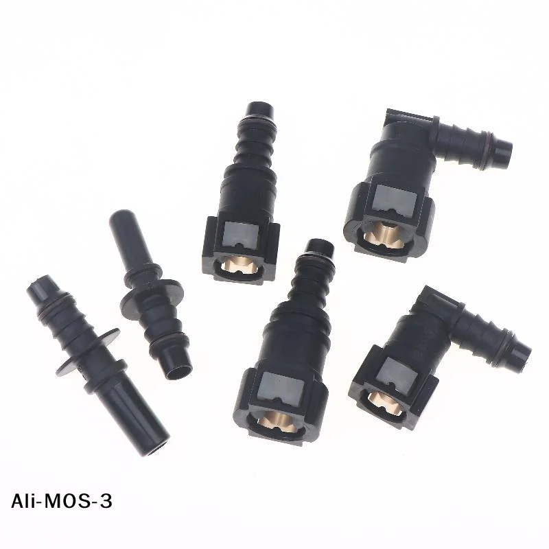 

【S】Car Fuel Line Coupler Hose Quick Connect ID8 7.89 Plastic Nylon Oil Line Pipe Adapter Disconnect Release Hose Connector